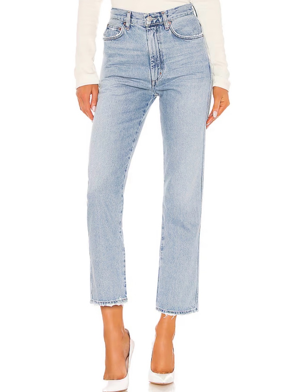 Pinch Waist High Rise Kick Jeans in Riptide SZ 25
